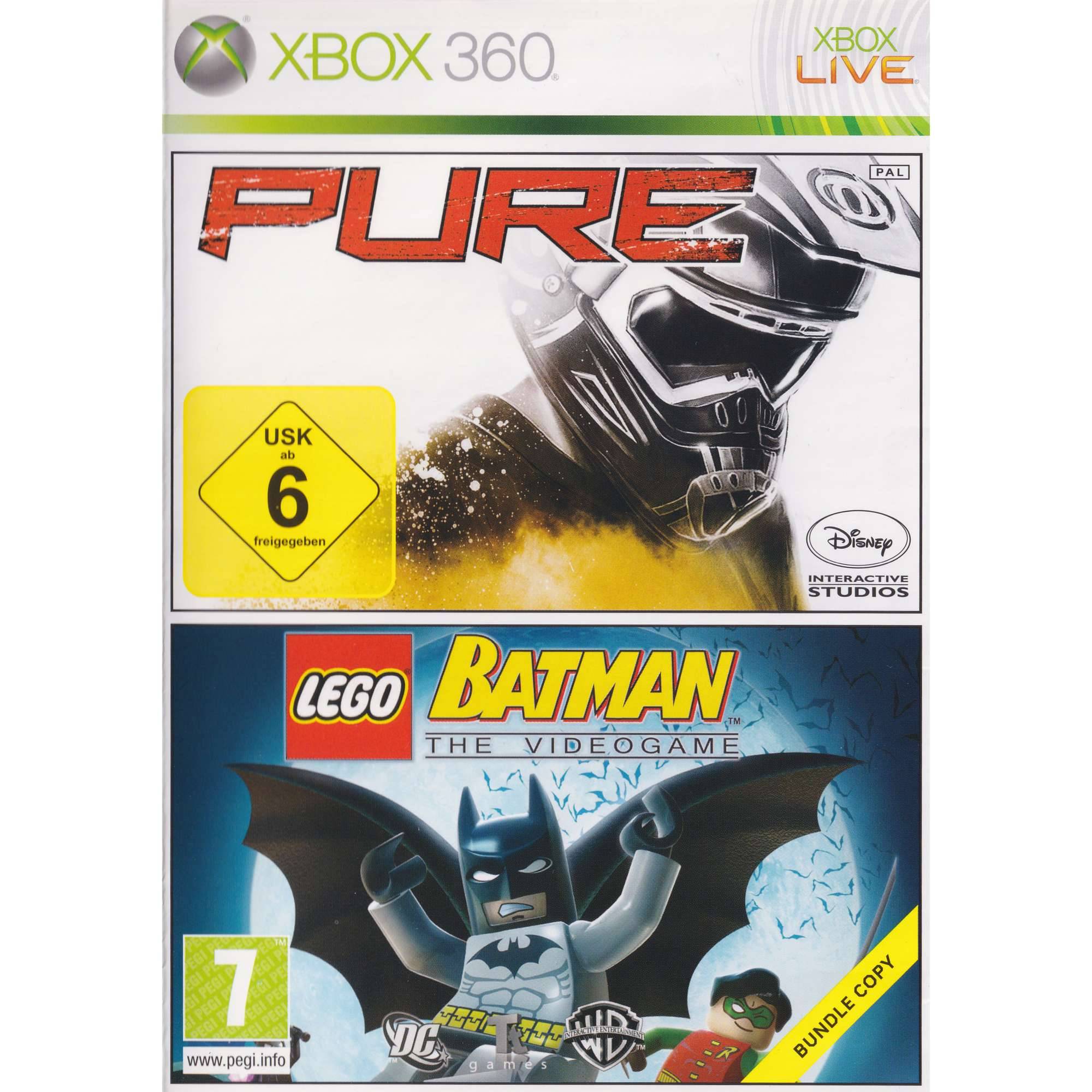 Pure + Lego Batman The Videogame Xbox 360 Bundle Copy (Begagnad)