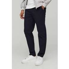 Avsmalnande Tekniska Stretch-Byxor Med Smart Passform, Navy - 32