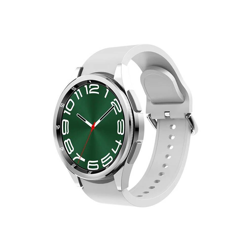JS Watch 6 Max Watch 1.43 Inch Dual Buttons Men Women Wireless Charging Smartwatch Sports Watch Silver
