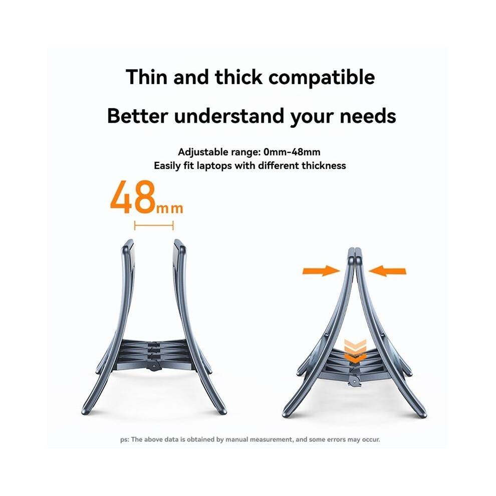 Vertical Laptop Stand Universal Desktop Stand Laptap Dock for Foldable Tablet Support Holder Gray