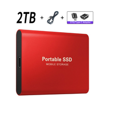 SSD 2TB USB/Typ-C-gränssnitt med hög kapacitet Mobile Mini hårddisk Extern hårddisk För datorer/smarttelefoner