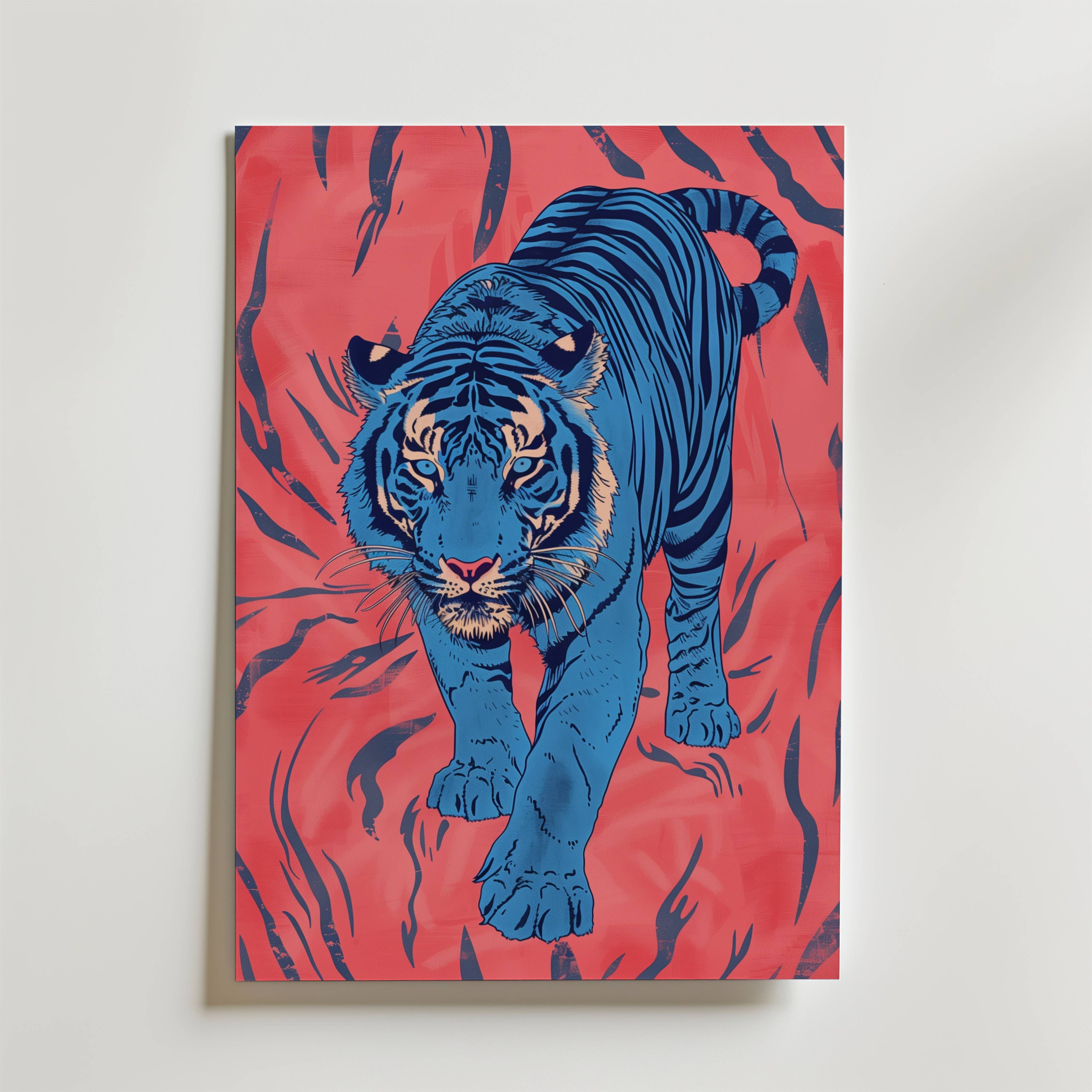 Japan Tiger Poster - Fine Art Poster 100x140 cm