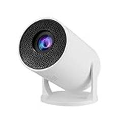 Filmprojektor Inomhus, Miniprojektor Bluetooth, Liten Projektor Vit Fidelity Bluetooth 270° Justerbar LED 1080P Bärbar Filmprojektor för Android-telefon USB TV Stick Laptop