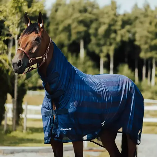 Finntack netdækken med hals - Navy