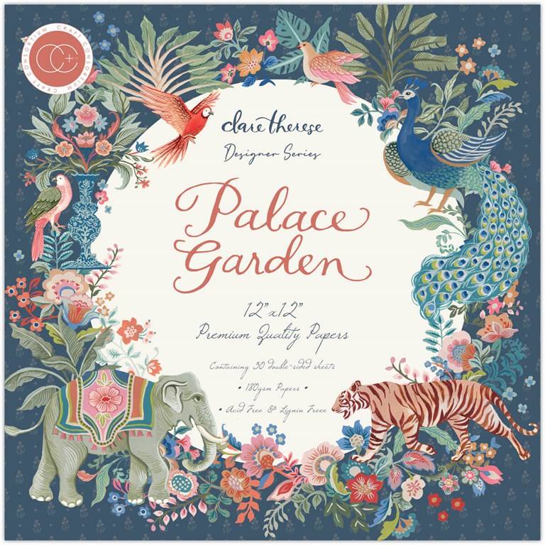 Pappersblock - 30x30cm - Palace Garden - 30st