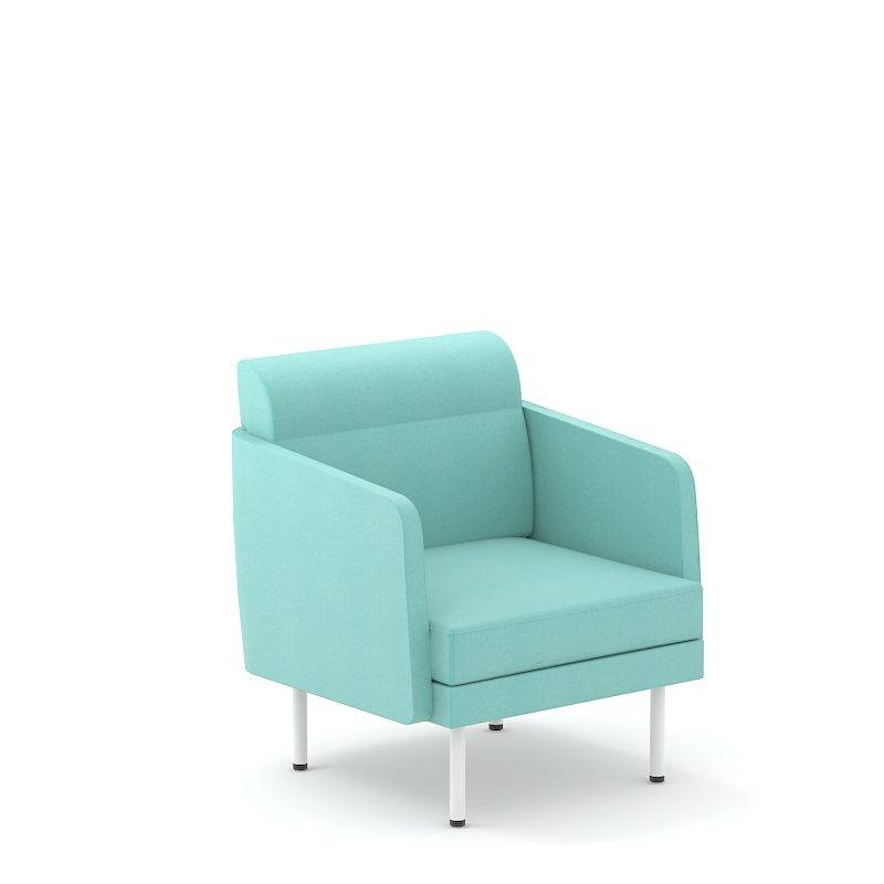 Arcipelago Loungestol, metalstel - 73 x 70,5 x 83 cm Lysegrå bejdset ask.