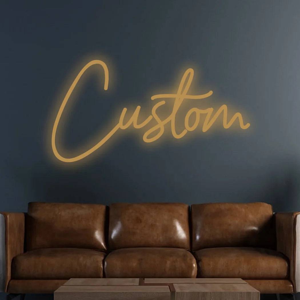 Custom Neon Sign Led Name Light for Kids Name Custom Signs Teenage Gift Led Neon Sign for Wall Decor Bedroom Decor Personalized - Warm White USB / 1 line 45cm 8 letter