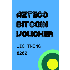 Azteco Bitcoin Lightning Voucher €200 EUR Gift Card - Digital Code