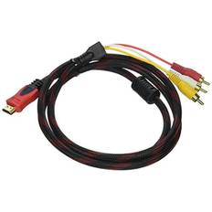 AV til HDMI kabel / RCA til HDMI. 1.5 m.