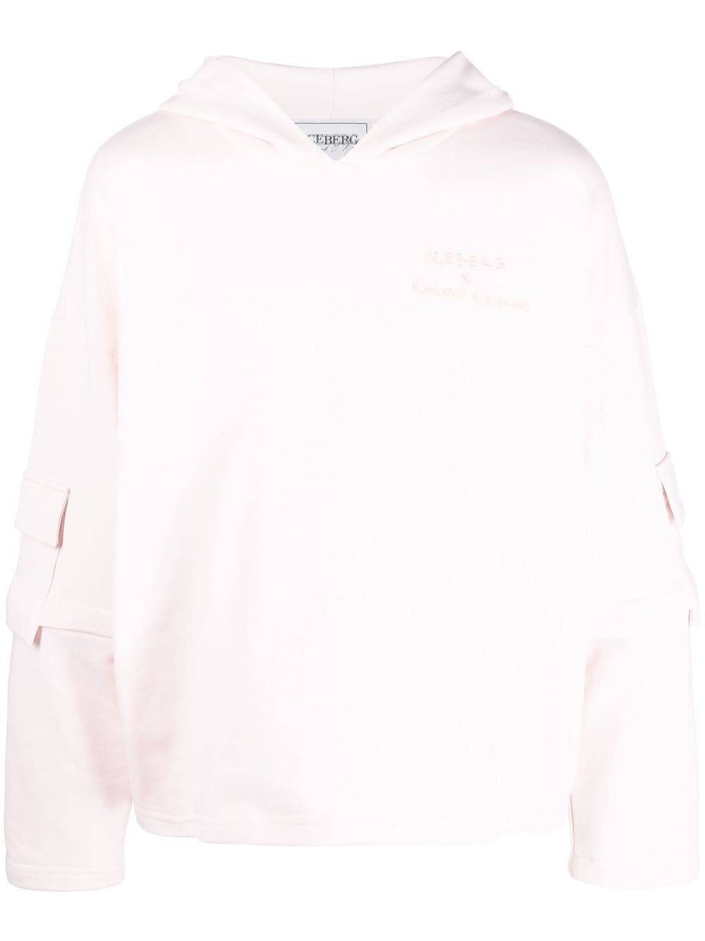 Iceberg - x Kailand O. Morris hoodie - herr - polyester/bomull - M - Rosa