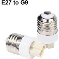 Glödlampa omvandlare e27 hane till e12 e14 e40 b22 mr16 g4 g9 gu10 hona lampa sockel lampbotten för inomhusbelysning lampa förlänga adapter - E27 to g9