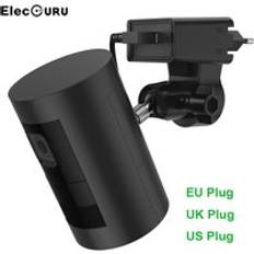 Justerbart väggfäste för ring stick up cam wired/arlo pro 2/ pro kamera med snabbladdning 3.0 adapter, uttagshållare väggfäste
