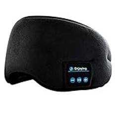 Burulria SöMnhöRlurar Bluetooth öGonmask, TråDlöSa Bluetooth 5.0 HöRlurar Musik Resor SovhöRlurar Sovmask