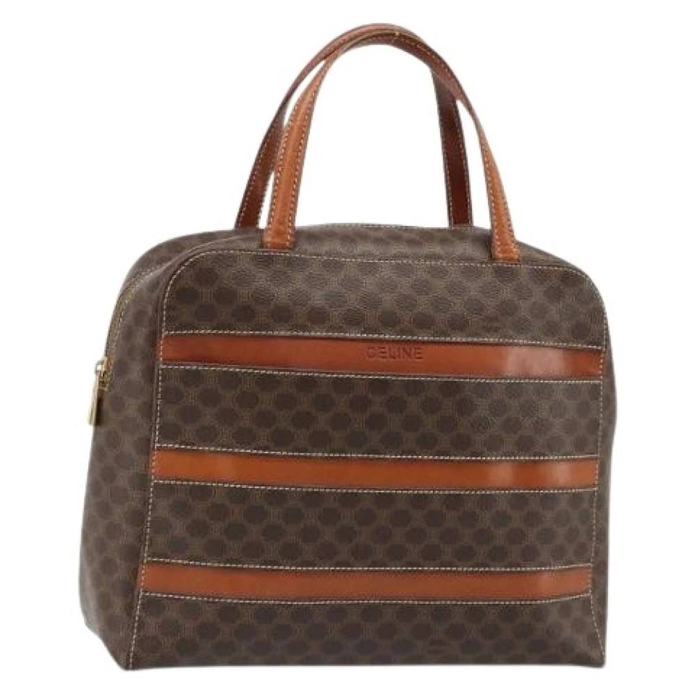 Celine Vintage - Pre-owned Vintage Macadam Canvas Hand Bag Vintage - Dam - ONE Size - Läder