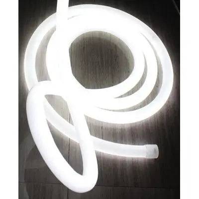 Kold hvid D16 Neon Flex LED Strip - 8W/m, IP67, 230V