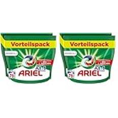 Ariel Waschmittel Pods All-in-1, Waschmittel 76 Waschladungen, Universal, Kraftvolle Fleckenentfernung in nur 1 Waschgang (Packung mit 2)