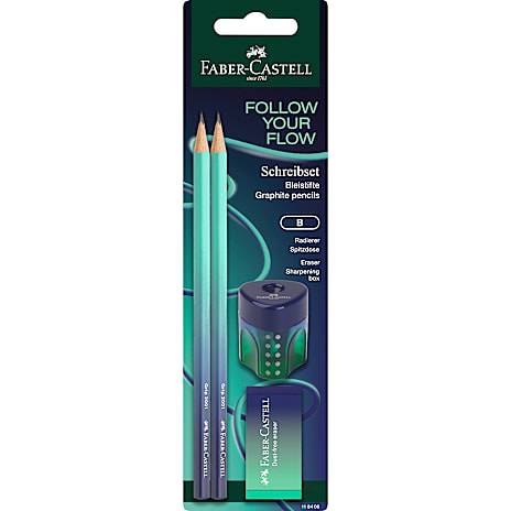 Faber-Castell blyantsæt - blå/mint (På lager i butik)