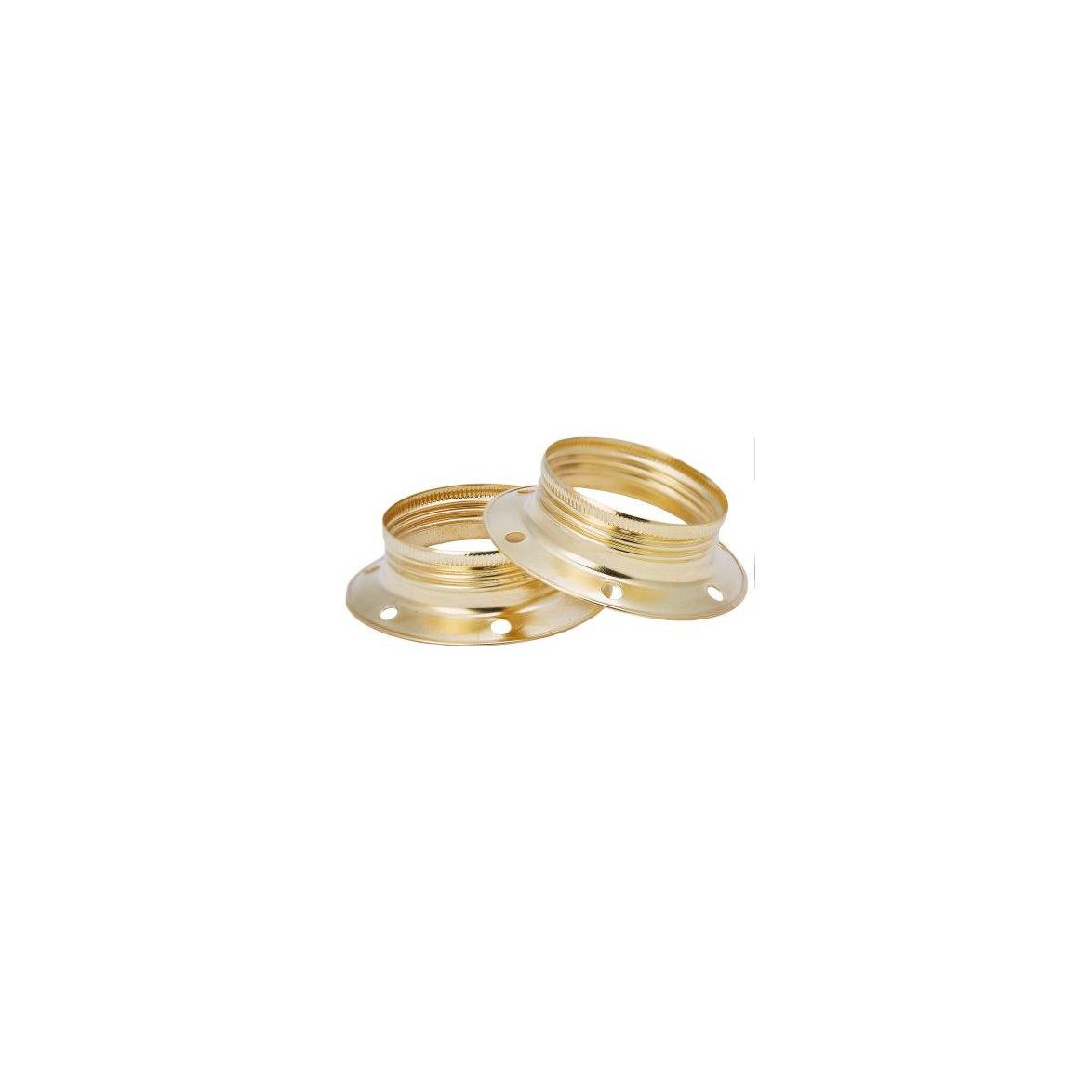 Skärmring E27 metall mässing 2-pack