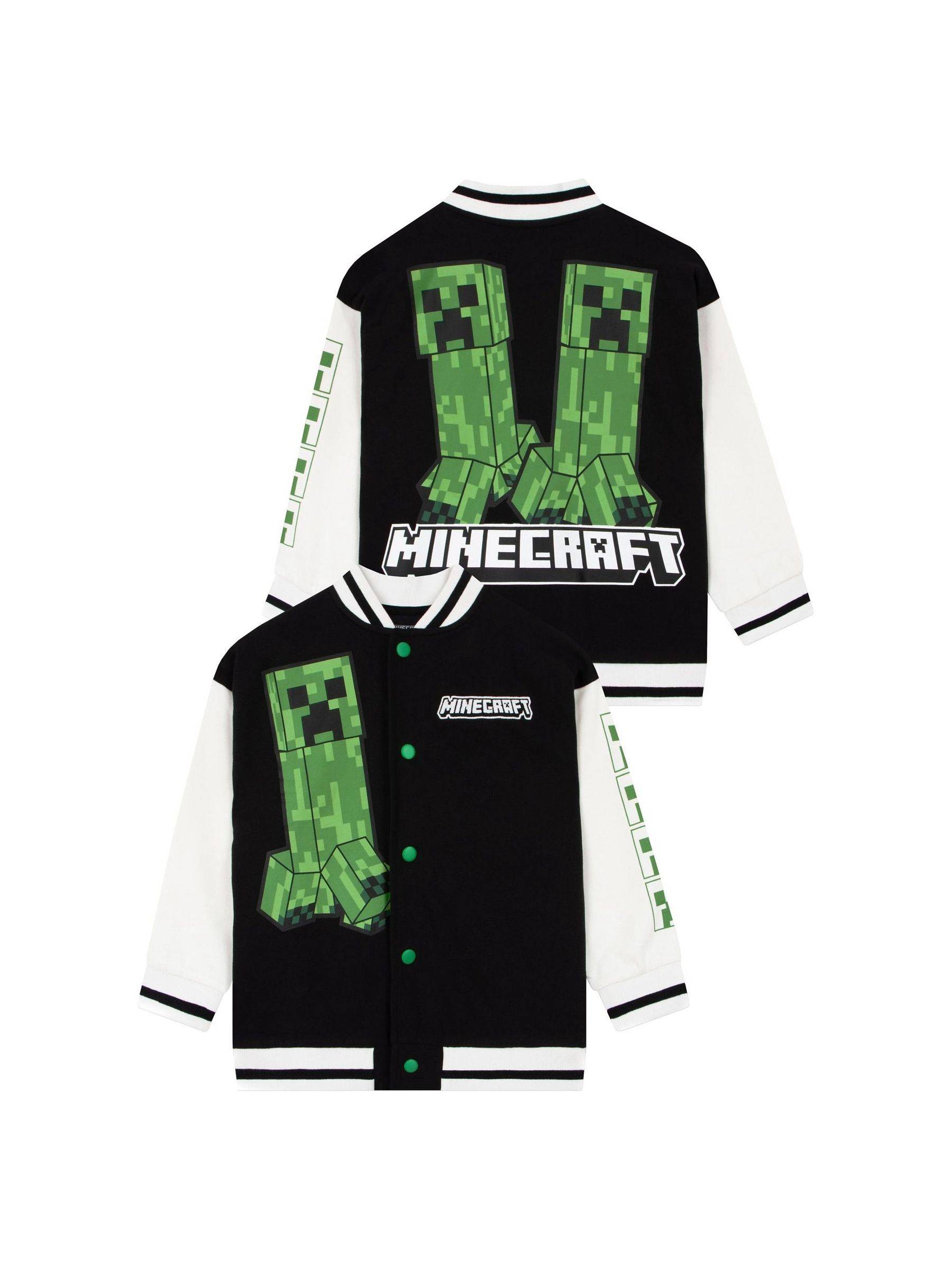 Character Character Black Minecraft Bomber Jacket