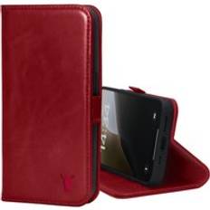 iPhone 16e Leather Case - Crimson