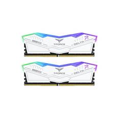 Team Group T-Force Delta RGB DDR5-7600 - 48GB - CL36 - Dual Channel (2 pcs) - Intel XMP - Hvid med RGB