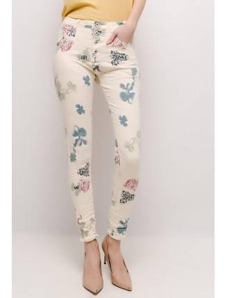 Place Du Jour Jeans Blommor