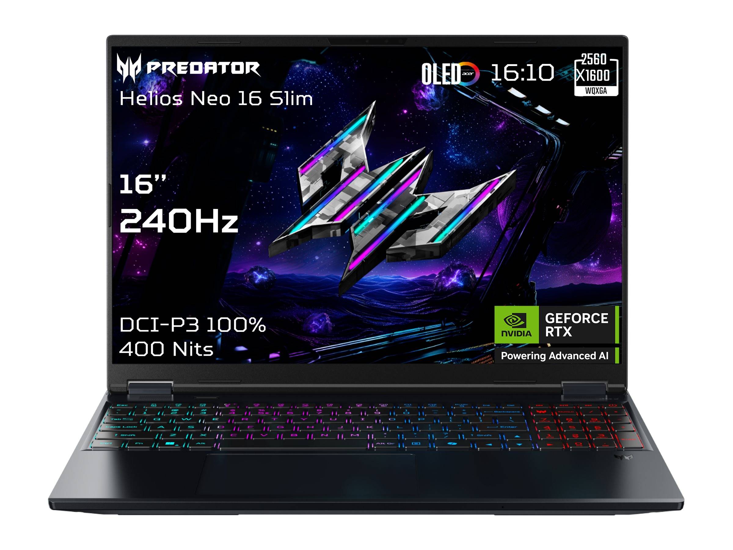 Acer Predator Helios Neo 16S AI PHN16S-71 16" 2560 x 1600 275HX 64GB 2.048TB NVIDIA GeForce RTX 5070 Ti / Intel Graphics Windows 11 Home --> På fjernlager, levevering hos dig 01-08-2026