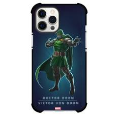 Doctor Doom Case For iPhone Samsung Galaxy Pixel OnePlus Vivo Xiaomi Asus Sony Motorola Nokia - Full Body Blue Background