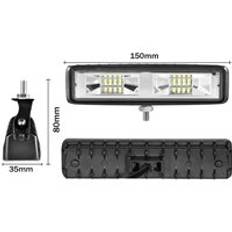 18w 30w 48w 54w 6 tums ledt arbetsbelysning 12v 24v ledstrålar 4 x 4 bil ledd bar offroad översvämningsfläck combo ljus för suv tillbehör lampa - 1 st 48w strålkastare