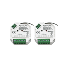 2 stk. Zigbee Relæ 3.0 | 2 udgange (Philips HUE Kompatibel)