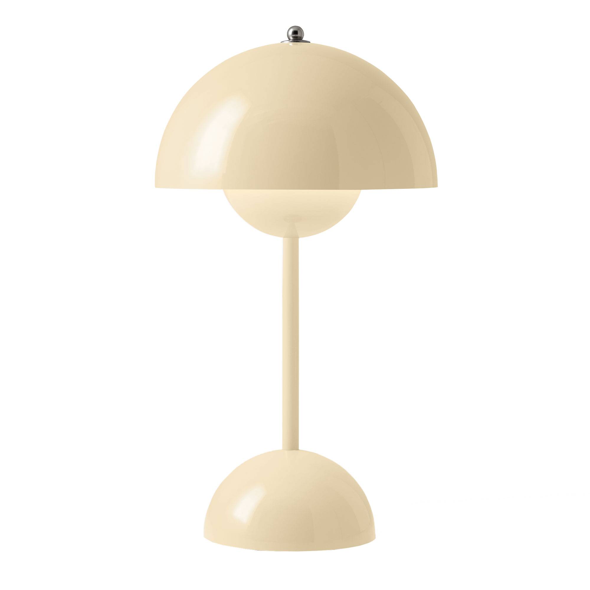 Flowerpot VP9 Bærbar Lampe af Verner Panton Ivory.