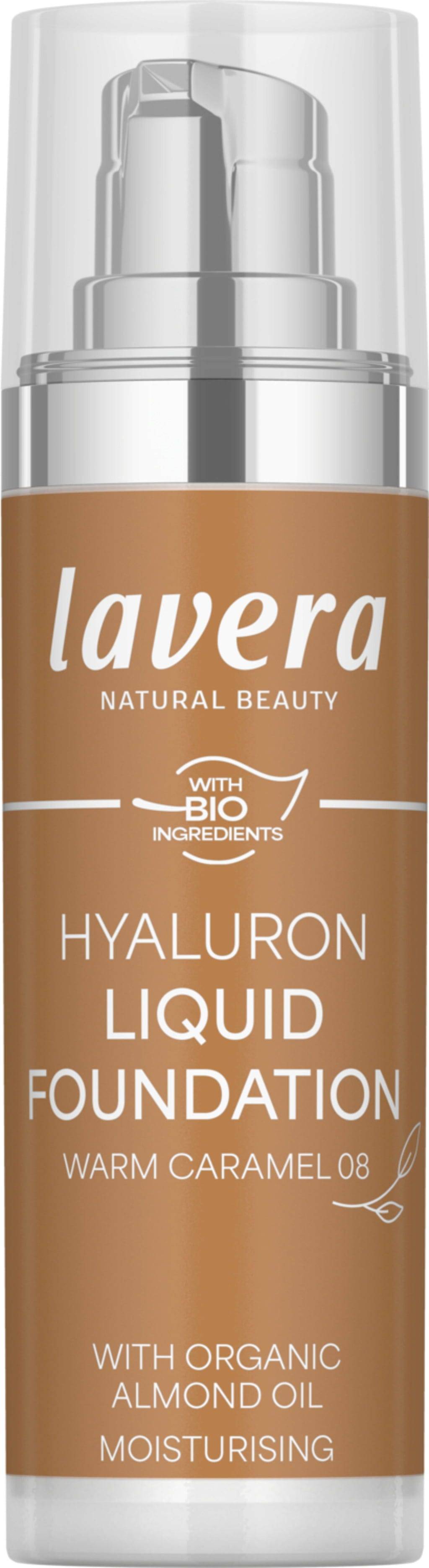 Lavera Hyaluron Liquid Foundation - 08 Warm Caramel