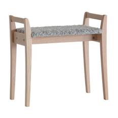 MEJA Pall Vitoljad ek / Fårskinnslook Ljusgrå