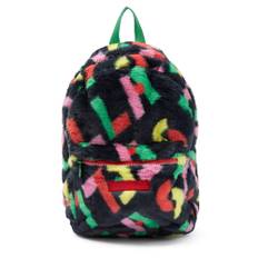Stella McCartney Kids Printed faux fur backpack - multicoloured - One Size