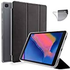 N NEWTOP Cover Kompatibel för Samsung Galaxy Tab A 2019 T290-T295 8", Smart Flip Case TPU Back Front Ultra Smal Lätt Stand Support Wake/Sleep Simil Läder Funktion Svart)