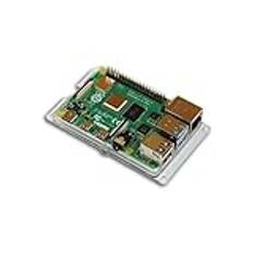 SB Komponenter Raspberry Pi 4B, 3B+, 3, 2 stötfodral, skyddsfodral för hallon pi (klar)