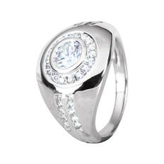 Echo Men's Rhodium Ring