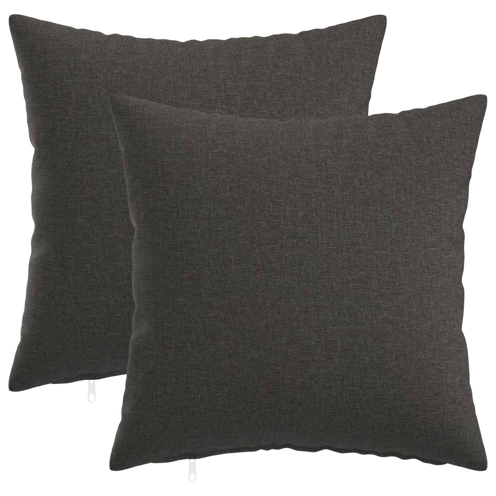vidaXL Kuddöverdrag 2 st HEERLEN Mörkgrå 30 x 30 cm