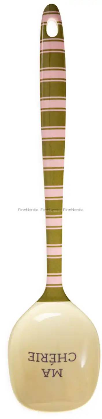 Rice Melamine Cooking Spoon "Stripe Delight"
