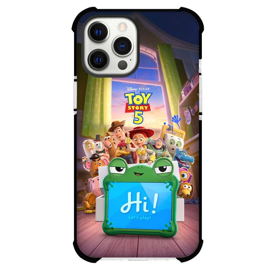 Toy Story 5 Phone Case For iPhone Samsung Galaxy Pixel OnePlus Vivo Xiaomi Asus Sony Motorola Nokia - Toy Story 5 Frog Tablet Saying Hi Crew Poster.