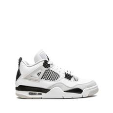 Jordan - Air Jordan 4 Retro Military Black sneakers - unisex - läder/nylon/gummi - 8 - Vit