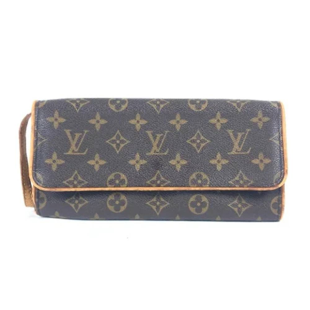 Louis Vuitton Vintage Pre-owned Stof louis-vuitton-tasker - Vintage - Dame - Brun - ONE SIZE - Uld