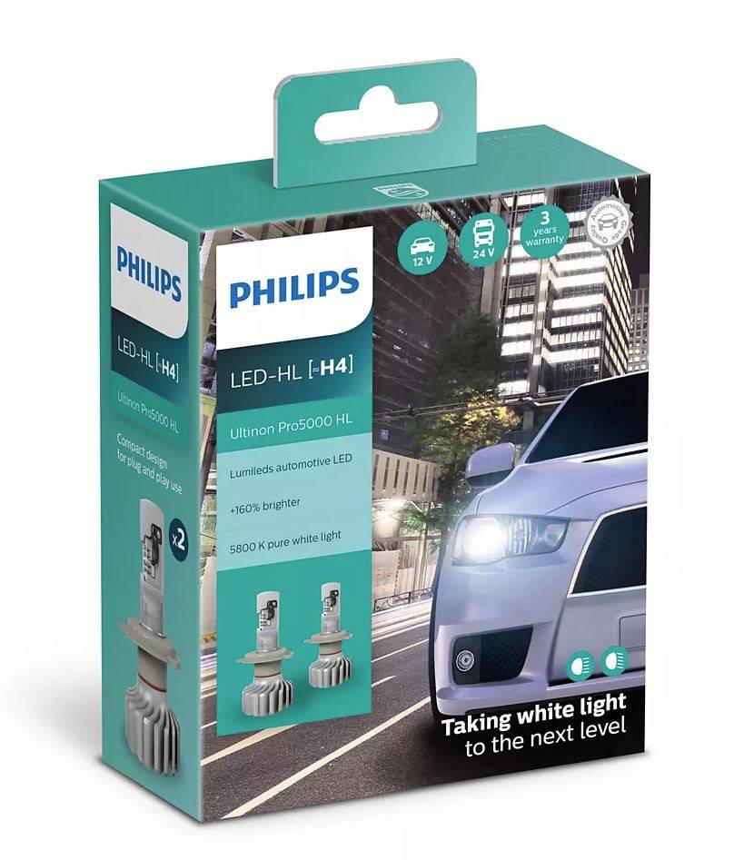H4 LED Philips Ultinon Pro5000 HL