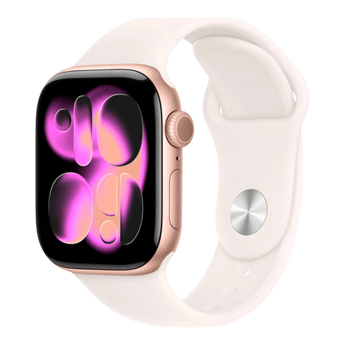 Apple Watch Series 11 GPS+Cell - Aluminium/Sport Band 46 mm / Nyskick / Roseguld