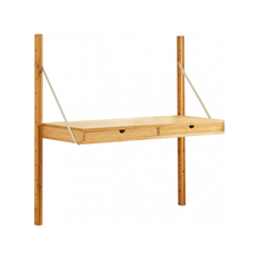 VOLL Vægreol i bambus H85 x B85 x D36 cm - Natur