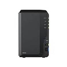 Synology DS223 NAS 2-bay-diskstation (Realtek RTD1619B fyrkärnig 2 GB ram, 1 x RJ-45 1 GbE LAN-port) 4 TB paket med 2 x 2 TB Seagate IronWolf NAS HDDs