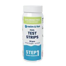 Swim & Fun test strips aktiv ilt. 50 stk.