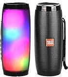 Ellenne Högtalarlåda BLUETOOTH LED RGB uppladdningsbart 10 W WIFI-RADIO-HÖGTALARE (svart)