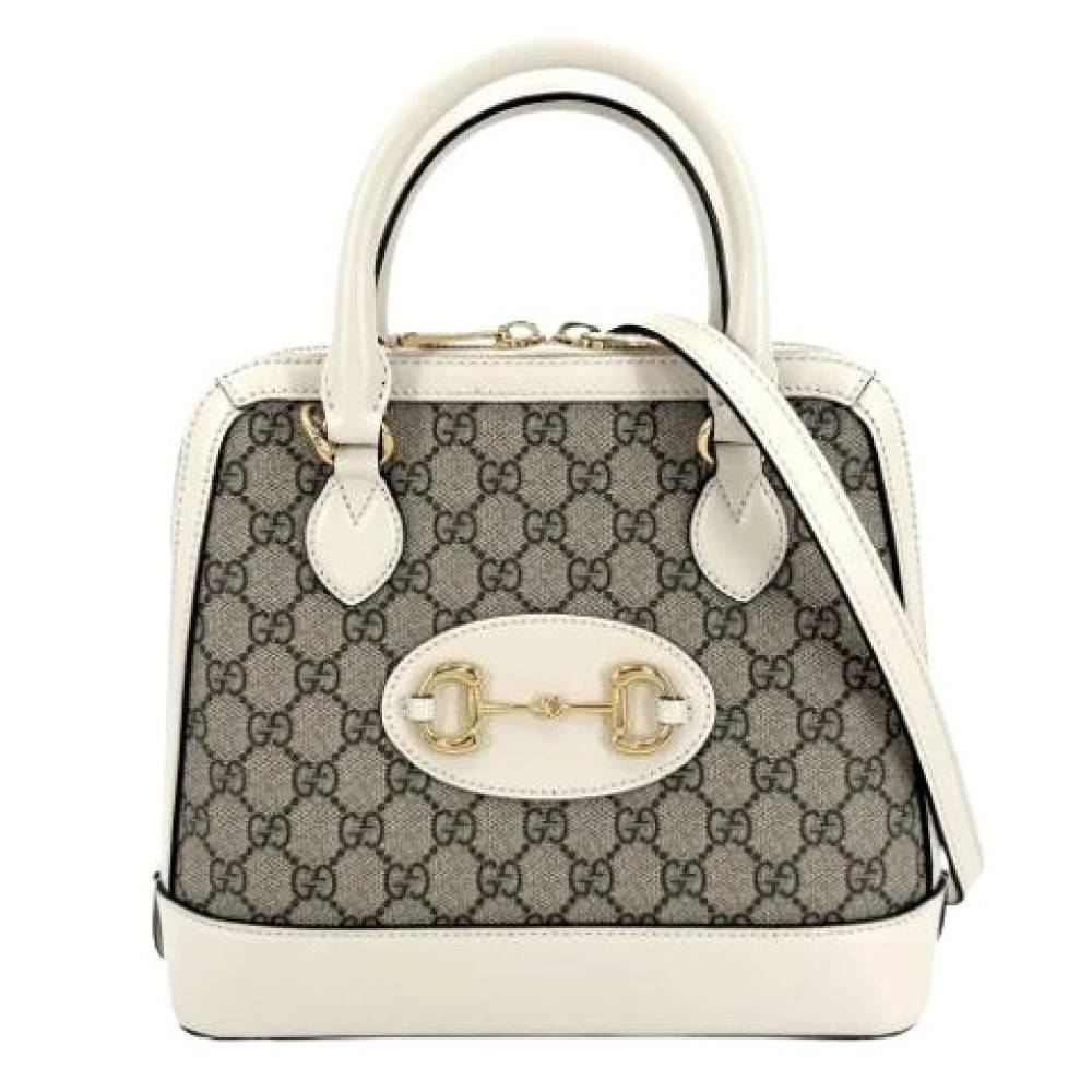 Gucci Vintage Pre-owned Vintage Håndtaske - Vintage - Dame - Beige - ONE SIZE - Uld