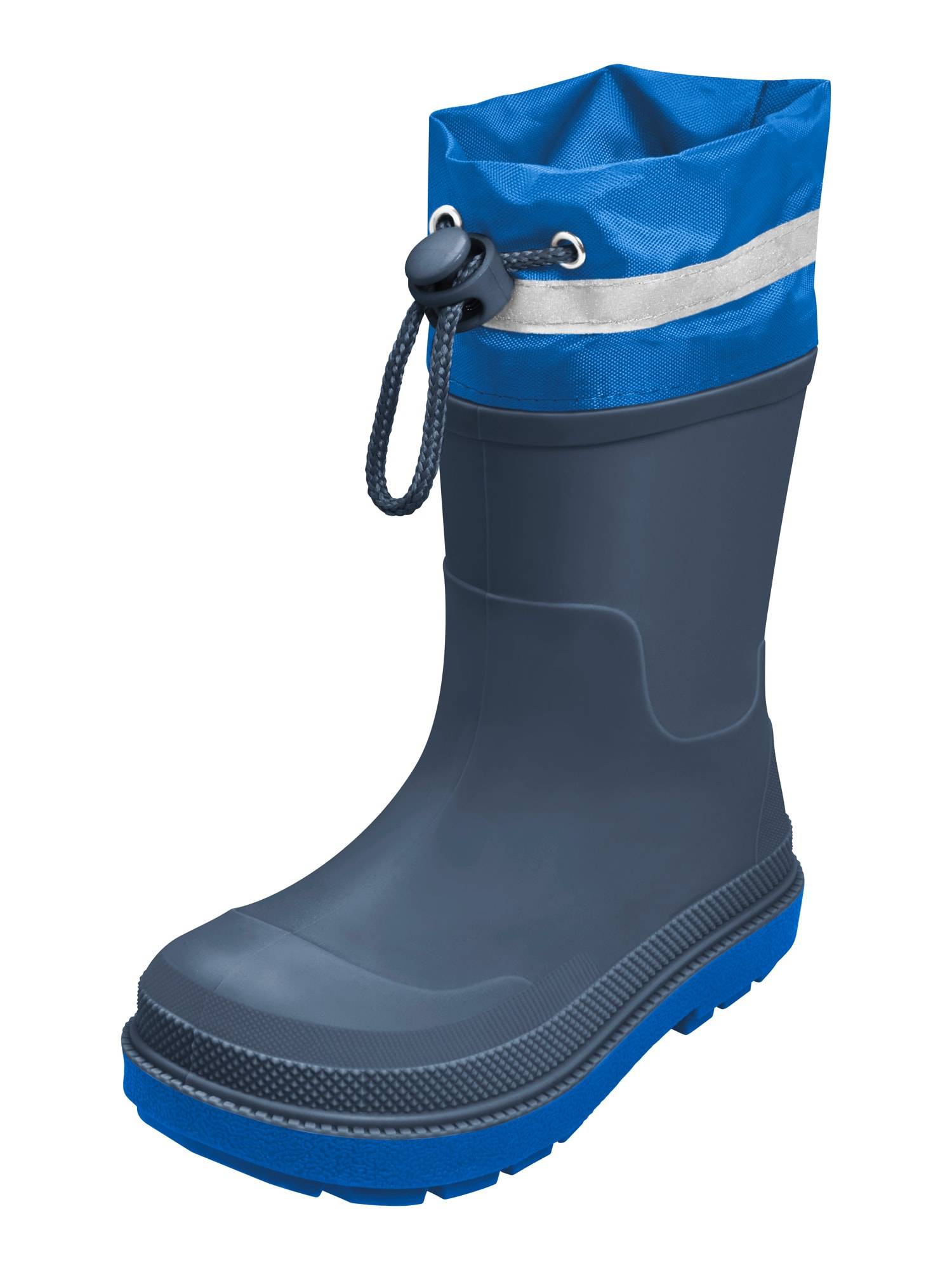 PLAYSHOES Gummistövel blå / marinblå / ljusgrå